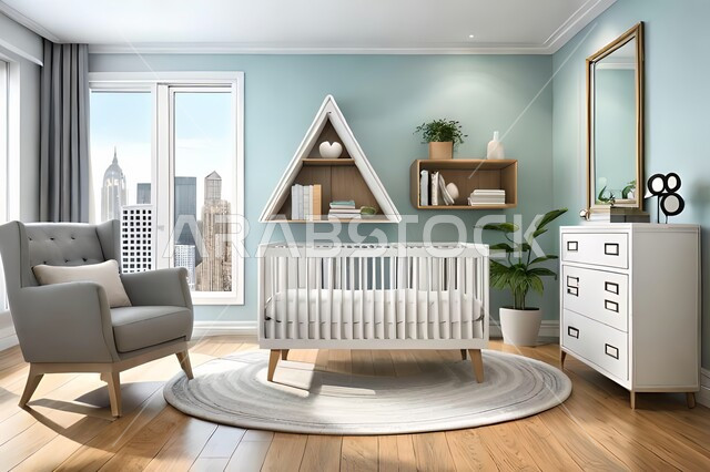 غرفة نوم أطفال بتصاميم عصرية حديثه،  إكسسوارات اطفال , أثاث منزلي راقي، تصاميم عصرية ، شقق وفلل سكنية ، ديكورات داخلية .