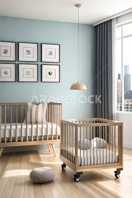 Children's bedroom with modern modern designs, children's accessories, upscale home furniture, modern designs, apartments and villas, interior decorations