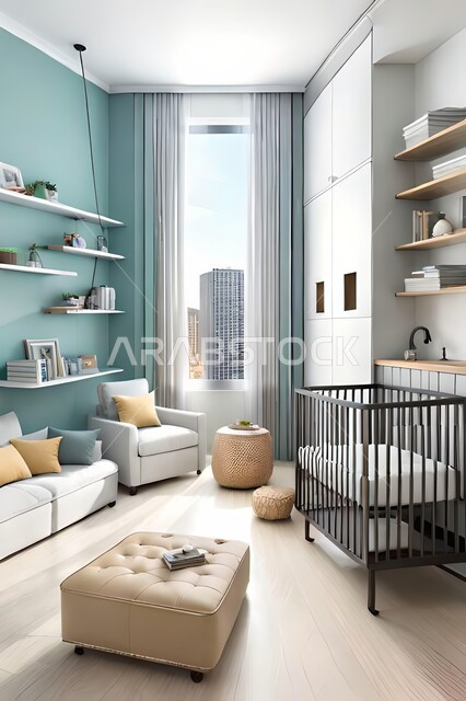 غرفة نوم أطفال بتصاميم عصرية حديثه،  إكسسوارات اطفال , أثاث منزلي راقي، تصاميم عصرية ، شقق وفلل سكنية ، ديكورات داخلية .