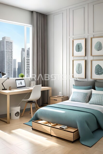 غرفة نوم بتصاميم عصرية حديثه، ديكورات داخليه، تحف و إكسسوارات, أثاث منزلي راقي، تصاميم عصرية ، شقق وفلل سكنية ، ديكور داخلي .