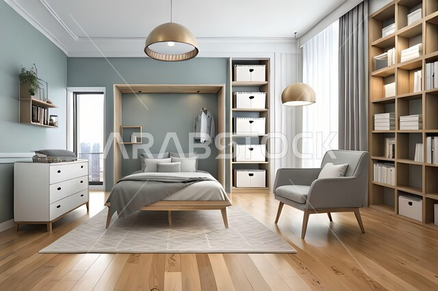 غرفة نوم بتصاميم عصرية حديثه، ديكورات داخليه، تحف و إكسسوارات, أثاث منزلي راقي، تصاميم عصرية ، شقق وفلل سكنية ، ديكور داخلي .