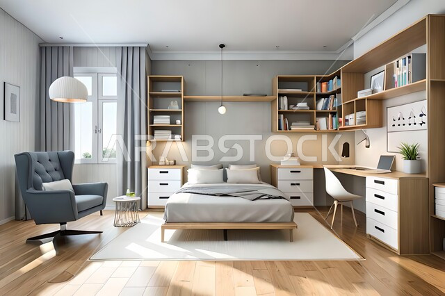 غرفة نوم بتصاميم عصرية حديثه، ديكورات داخليه، تحف و إكسسوارات, أثاث منزلي راقي، تصاميم عصرية ، شقق وفلل سكنية ، ديكور داخلي .