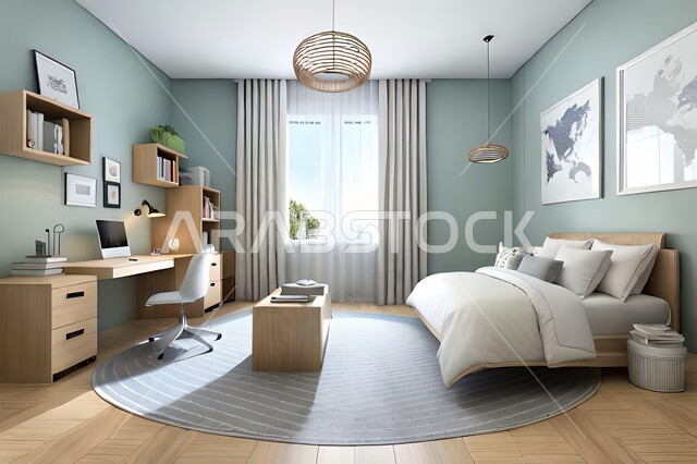 غرفة نوم بتصاميم عصرية حديثه، ديكورات داخليه، تحف و إكسسوارات, أثاث منزلي راقي، تصاميم عصرية ، شقق وفلل سكنية ، ديكور داخلي .