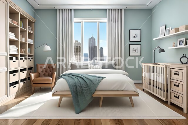 غرفه نوم بتصاميم عصرية حديثه، تحف واكسسوارات , أثاث منزلي راقي، تصاميم عصرية ، شقق وفلل سكنية ، ديكورات داخلية 