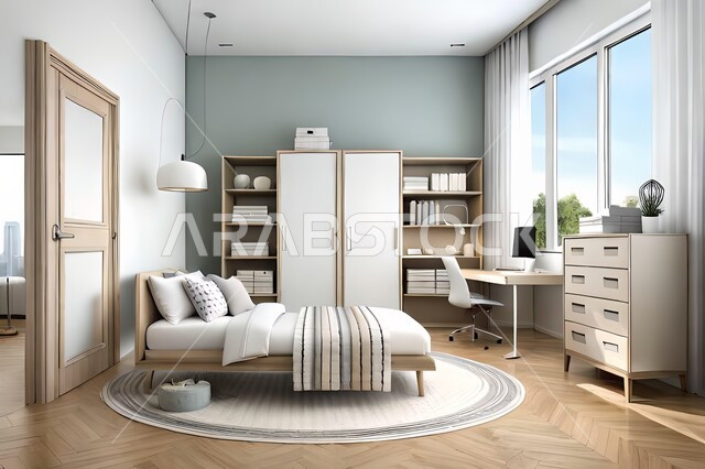 غرفه نوم بتصاميم عصرية حديثه، تحف واكسسوارات , أثاث منزلي راقي، تصاميم عصرية ، شقق وفلل سكنية ، ديكورات داخلية 