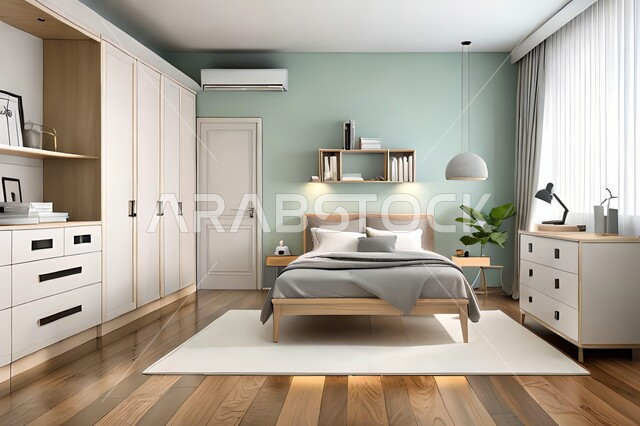 غرفه نوم بتصاميم عصرية حديثه، تحف واكسسوارات , أثاث منزلي راقي، تصاميم عصرية ، شقق وفلل سكنية ، ديكورات داخلية 