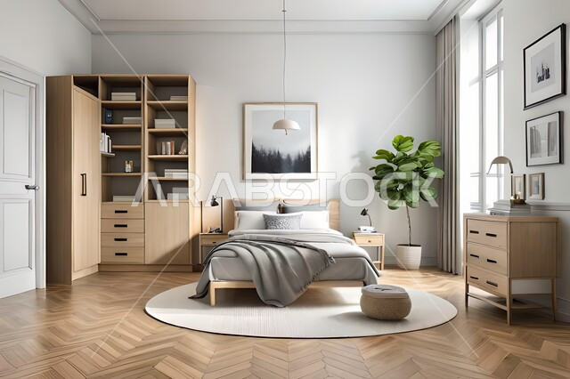 غرفه نوم بتصاميم عصرية حديثه، تحف واكسسوارات , أثاث منزلي راقي، تصاميم عصرية ، شقق وفلل سكنية ، ديكورات داخلية 