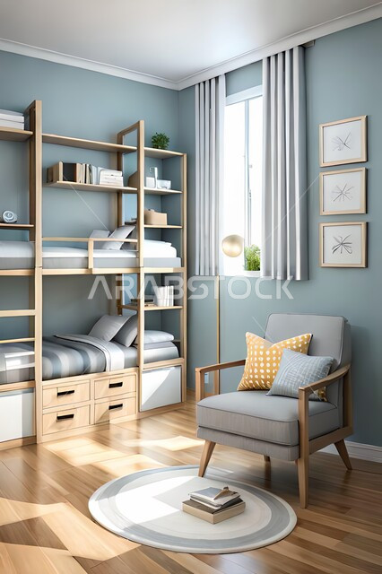 غرف نوم أطفال بتصاميم عصرية حديثة ، تصاميم عصرية ،  إكسسوارات اطفال , أثاث منزلي راقي ، شقق وفلل سكنية ، ديكورات داخلية .