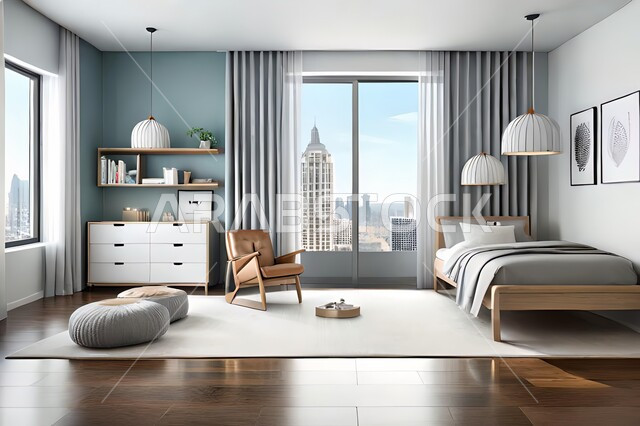 غرفة نوم  بتصاميم عصرية حديثه،  إكسسوارات وتحف , أثاث منزلي راقي، تصاميم عصرية ، شقق وفلل سكنية ، ديكورات داخلية .