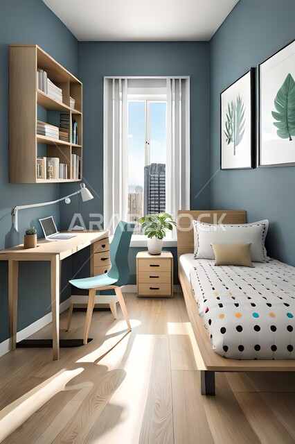 Bedroom with modern modern designs, accessories and antiques, upscale home furniture, modern designs, apartments and villas, interior decorations