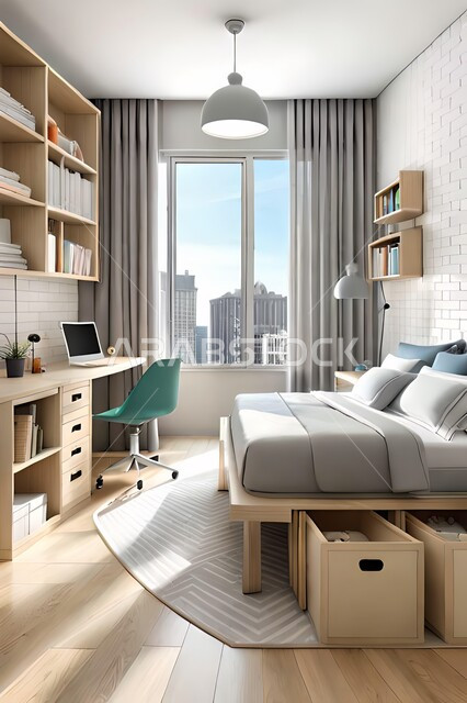 Bedroom with modern modern designs, accessories and antiques, upscale home furniture, modern designs, apartments and villas, interior decorations