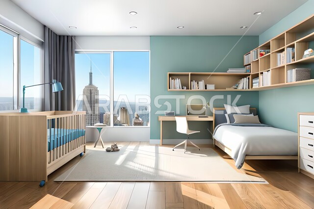 غرفة نوم  بتصاميم عصرية حديثه،  إكسسوارات وتحف , أثاث منزلي راقي، تصاميم عصرية ، شقق وفلل سكنية ، ديكورات داخلية .