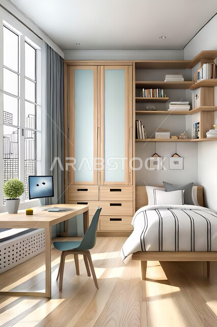 غرفة نوم  بتصاميم عصرية حديثه،  إكسسوارات وتحف , أثاث منزلي راقي، تصاميم عصرية ، شقق وفلل سكنية ، ديكورات داخلية .