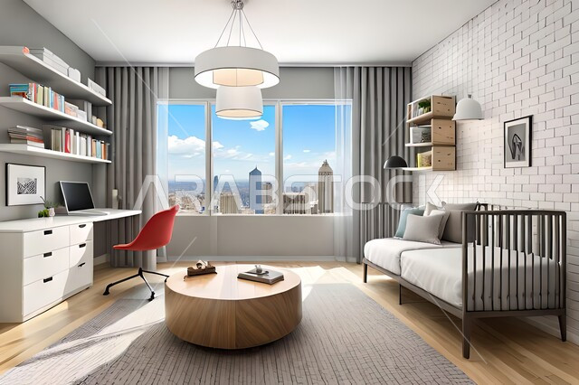 غرفة نوم  بتصاميم عصرية حديثه،  إكسسوارات وتحف , أثاث منزلي راقي، تصاميم عصرية ، شقق وفلل سكنية ، ديكورات داخلية .