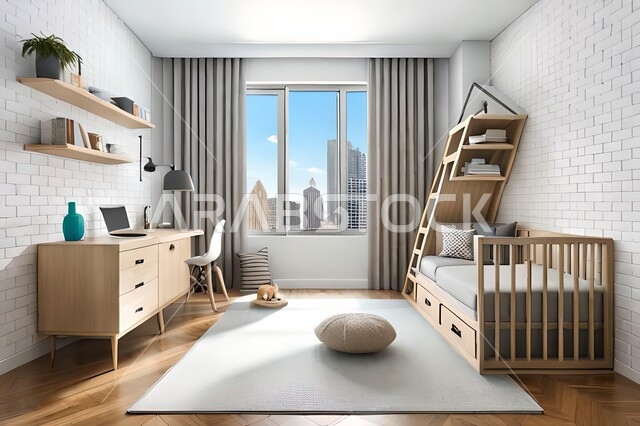 غرفة نوم أطفال بتصاميم عصرية حديثة ،  إكسسوارات اطفال ,شقق وفلل سكنية ، أثاث منزلي راقي، تصاميم عصرية ،  ديكورات داخلية .