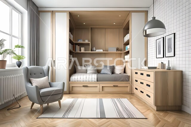 Bedrooms with modern modern designs, accessories and antiques, upscale home furnishings, apartments and villas, interior decorations