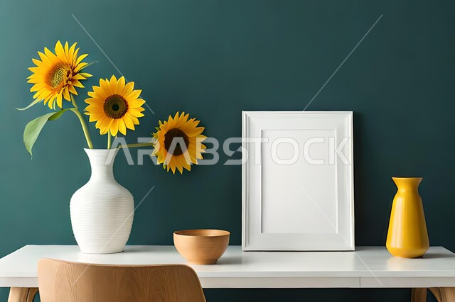 Close-up of a vase, roses and ornamental flowers, decorations, decorations, decorations, accessories, interior decoration, ornamental plants