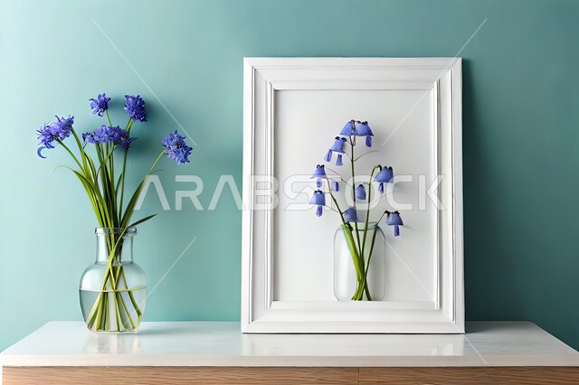 Close-up of a vase, roses and ornamental flowers, decorations, decorations, decorations, accessories, interior decoration, ornamental plants