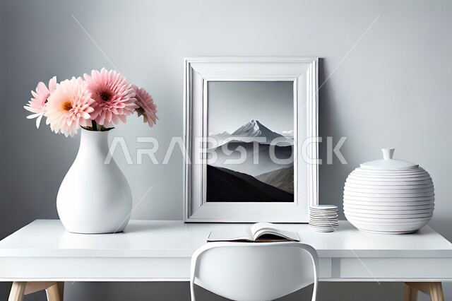 صورة مقربة لمزهرية ، ورود وأزهار الزينة ، ديكورات ، تحف وديكورات وزينة ، اكسسوارات،  ديكور داخلي ، نباتات زينه