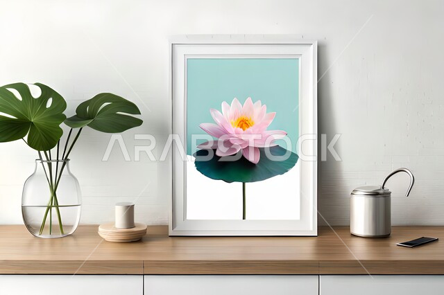 Close-up of a vase, roses and ornamental flowers, decorations, decorations, decorations, accessories, interior decoration, ornamental plants