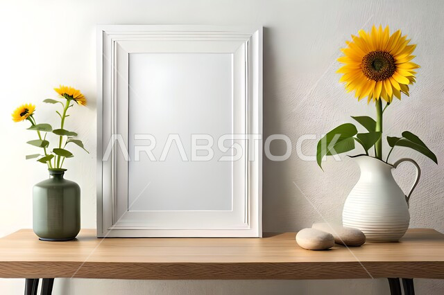 صورة مقربة لمزهرية بجانبها لوحة خشبية ، ورود وأزهار الزينة ، ديكورات ، تحف وديكورات ، اكسسوارات،  ديكور داخلي ، نباتات زينه