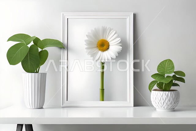 صورة مقربة لمزهرية بجانبها لوحة خشبية ، ورود وأزهار الزينة ، ديكورات ، تحف وديكورات ، اكسسوارات،  ديكور داخلي ، نباتات زينه