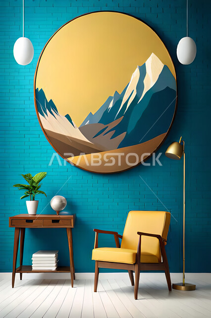 غرفة معيشة بتصاميم عصرية حديثه، لوحات فنية معلقة, ديكورات داخليه، غرفة جلوس, أثاث منزلي راقي، تصاميم عصرية فاخرة، شقق وفلل سكنية, فنادق ومنتجعات فاخره