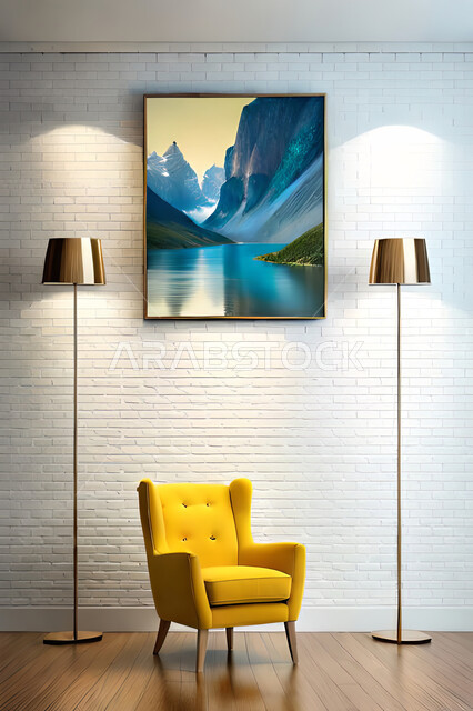 غرفة معيشة بتصاميم عصرية حديثه، لوحات فنية معلقة, ديكورات داخليه، غرفة جلوس, أثاث منزلي راقي، تصاميم عصرية فاخرة، شقق وفلل سكنية, فنادق ومنتجعات فاخره