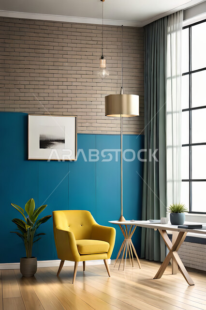 غرفة معيشة بتصاميم عصرية حديثه، لوحات فنية معلقة, ديكورات داخليه، غرفة جلوس, أثاث منزلي راقي، تصاميم عصرية فاخرة، شقق وفلل سكنية, فنادق ومنتجعات فاخره