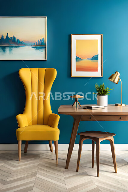 غرفة معيشة بتصاميم عصرية حديثه، لوحات فنية معلقة, ديكورات داخليه، غرفة جلوس, أثاث منزلي راقي، تصاميم عصرية فاخرة، شقق وفلل سكنية, فنادق ومنتجعات فاخره