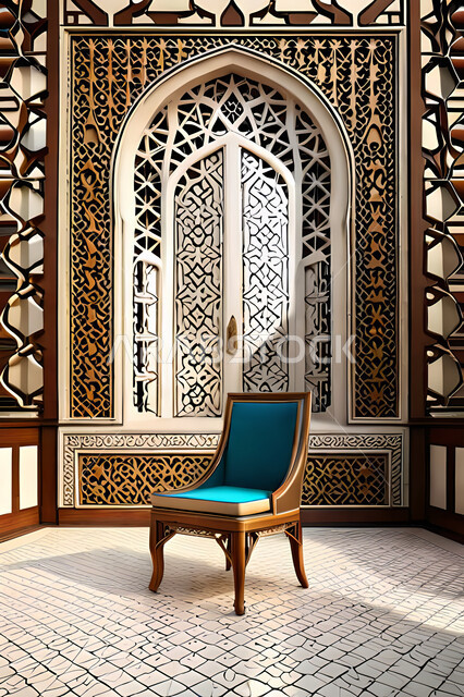 غرفة جلوس بتصاميم عصرية حديثه، نافذة خشبية على الطراز العربي الاسلامي , زخارف عربية اسلامية, ديكورات داخليه، غرفة معيشة, تصاميم عصرية فاخرة، شقق وفلل سكنية, الفن الهندسي الاسلامي