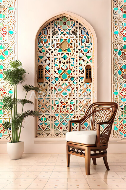 تصاميم عصرية حديثه، غرفة معيشة, ديكورات داخليه، غرفة جلوس, زخارف عربية اسلامية, تصاميم عصرية فاخرة، شقق وفلل سكنية, الفن الهندسي الاسلامي, نافذة خشبية على الطراز  العربي الاسلامي .