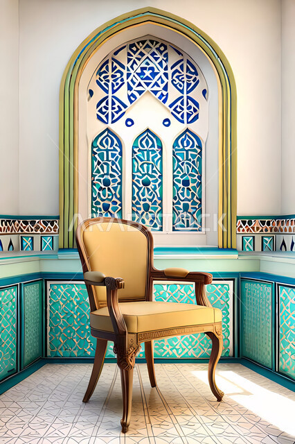 تصاميم عصرية حديثه، غرفة معيشة, ديكورات داخليه، غرفة جلوس, زخارف عربية اسلامية, تصاميم عصرية فاخرة، شقق وفلل سكنية, الفن الهندسي الاسلامي, نافذة خشبية على الطراز  العربي الاسلامي .