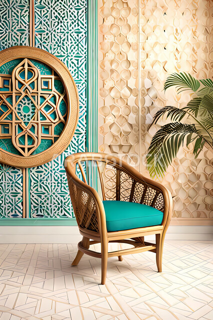 ديكورات داخلية, غرفة معيشة بتصاميم عصرية حديثه، باب خشبي ملون على الطراز العربي الاسلامي, زخارف عربية اسلامية، غرفة جلوس, تصاميم عصرية فاخرة، شقق وفلل سكنية, الفن الهندسي الاسلامي .