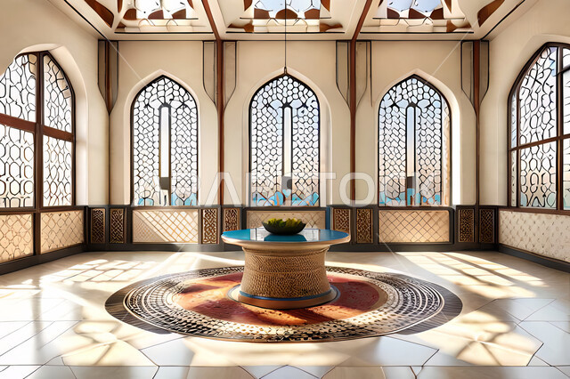 Luxurious modern designs, living room with modern modern designs, Islamic engineering art, Arab-Islamic motifs, interior decorations, living room, apartments and villas.