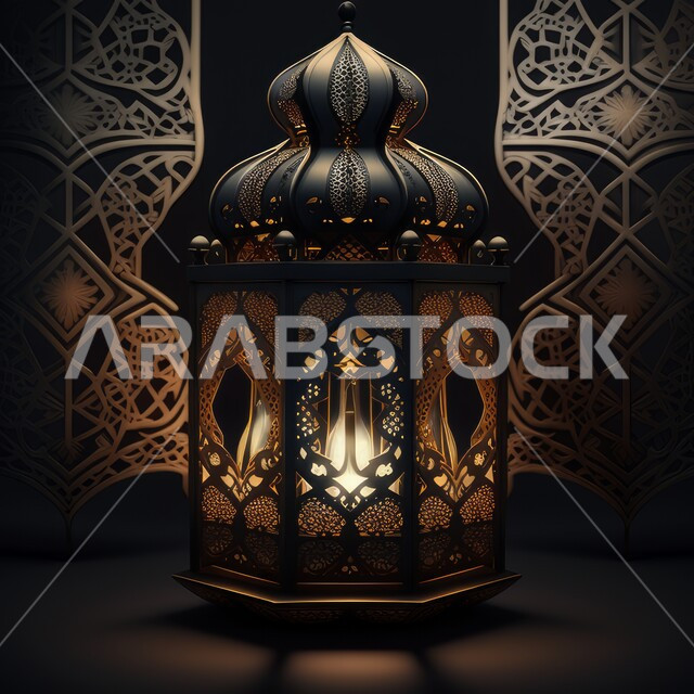 فانوس رمضان المضيء، مصباح معدني بتصاميم ابداعية، ديكورات وزينة شهر رمضان، فانوس عربي تقليدي، اضاءة رمضان، الاحتفال بقدوم شهر رمضان المبارك، اجواء رمضانية