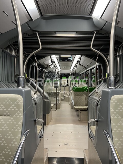 Riyadh buses from the inside, Riyadh bus seats, Riyadh bus station, transportation means, Riyadh bus, Ministry of Transport and Logistics Services