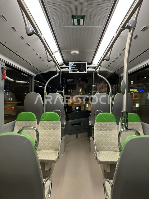 مقاعد حافلات الرياض، محطة حافلات الرياض، حافلات الرياض من الداخل، وسائل النقل والمواصلات، باص الرياض، وزارة النقل والخدمات اللوجستية