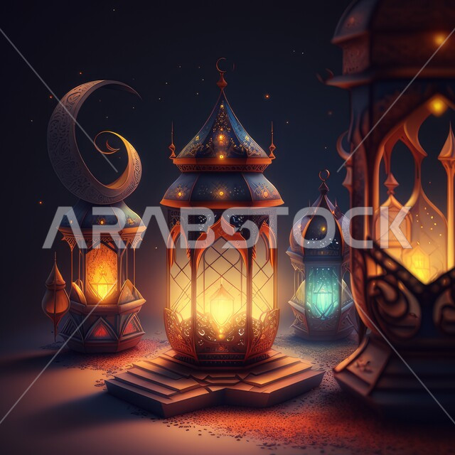 تصاميم ابداعية لفانوس رمضان المضيء، مصباح معدني، ديكورات وزينة شهر رمضان، فانوس عربي تقليدي، اضاءة رمضان، الاحتفال بقدوم شهر رمضان المبارك، اجواء رمضانية