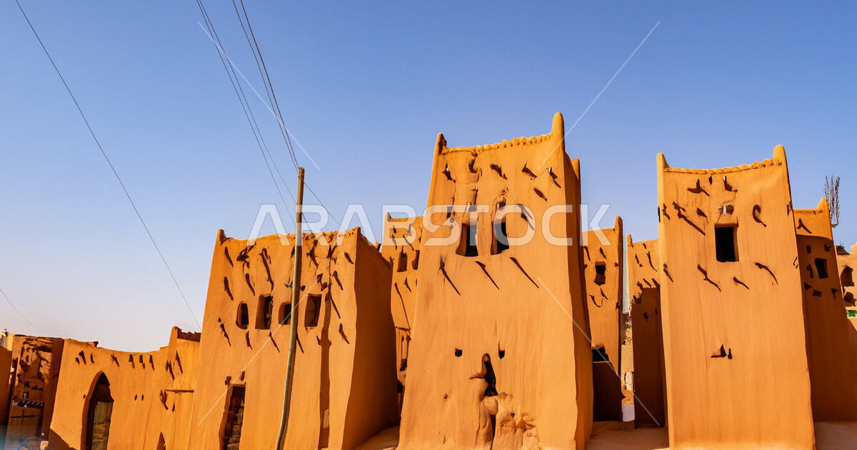 Archeological tourist attractions, houses made of mud, the structure of ...