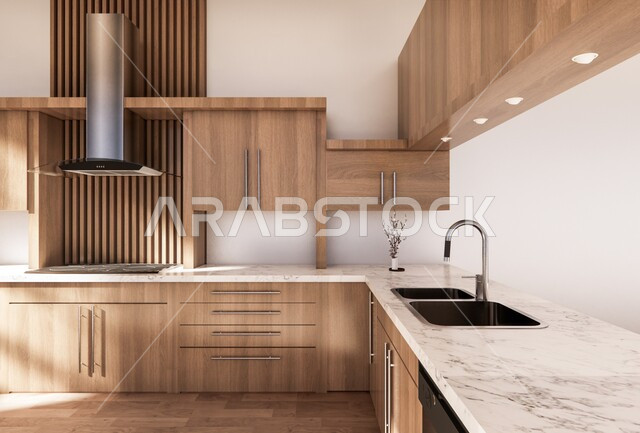 شقق سكنية بتصاميم عصرية، مطبخ عصري فاخر، تصاميم وديكورات داخلية، تصميم هندسي معماري حديث