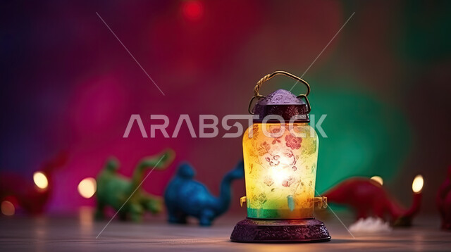 أنوار وزينة للاعياد والمناسبات، اكسسوارات وتحف شهر رمضان المبارك ، قدوم شهر البركة و الخير ،فانوس وإضاءه ملونه,  أجواء سعيده ، عساكم من عواده ، خلفيه ملونه