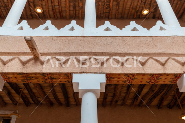 الفن الهندسي المعماري على الطراز الشعبي التاريخي القديم, معالم تاريخية وطنية ,مركز الملك عبد العزيز في المملكة العربية السعودية, المتحف الوطني السعودي في مدينة الرياض , اماكن سياحية ثقافية