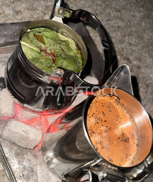 اباريق المشروبات الساخنة على الفحم, شاي كرك, النعناع المنعش, مشروبات شتويه ساخنة