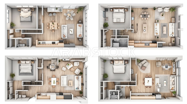 تصاميم أوتيل فخمة ،مخطط ثلاثي الأبعاد لشقة سكنية بتصاميم عصرية ، ديكورات وأثاث منزلي راقي، شقق سكنية سياحية، فنادق فاخرة، شقة داخلية مفروشة، تصميم معماري هندسي حديث