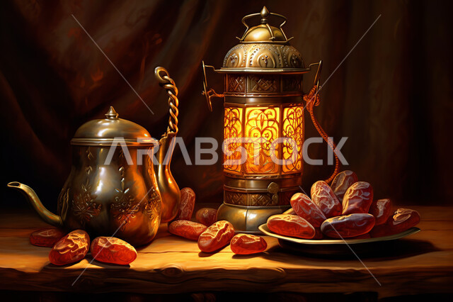 فانوس معدني مزخرف, إضاءة و زينة شهر رمضان ،مشاركة الاجواء الرمضانية ، وجبة افطار  صحية ولذيذة، شهر رمضان المبارك , خلفية اسلامية