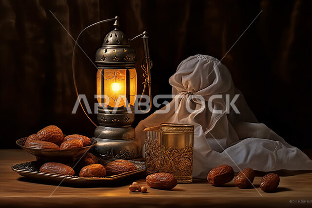 فانوس معدني مزخرف, إضاءة و زينة شهر رمضان ،مشاركة الاجواء الرمضانية ، وجبة افطار  صحية ولذيذة، شهر رمضان المبارك , خلفية اسلامية