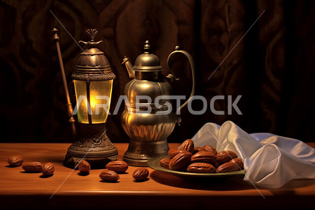 فانوس معدني مزخرف, إضاءة و زينة شهر رمضان ،مشاركة الاجواء الرمضانية ، وجبة افطار شهية و لذيذة ، شهر رمضان المبارك , خلفية اسلامية
