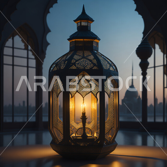 قدوم شهر الخير ،زينة وأنوار للاعياد والمناسبات، تحف واكسسوارات شهر رمضان المبارك ، فانوس وإضاءه ملونه، أجواء سعيده ، عساكم من عواده ،  خلفيه المسجد الاسلامي