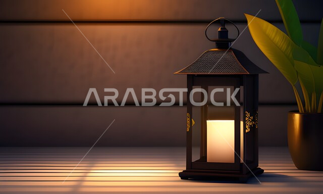 فانوس وإضاءه ملونه خافته، تحف واكسسوارات شهر رمضان المبارك ، زينة وأنوار للاعياد والمناسبات، أجواء سعيده ، عساكم من عواده ، قدوم شهر الخير ، خلفيه ملونه